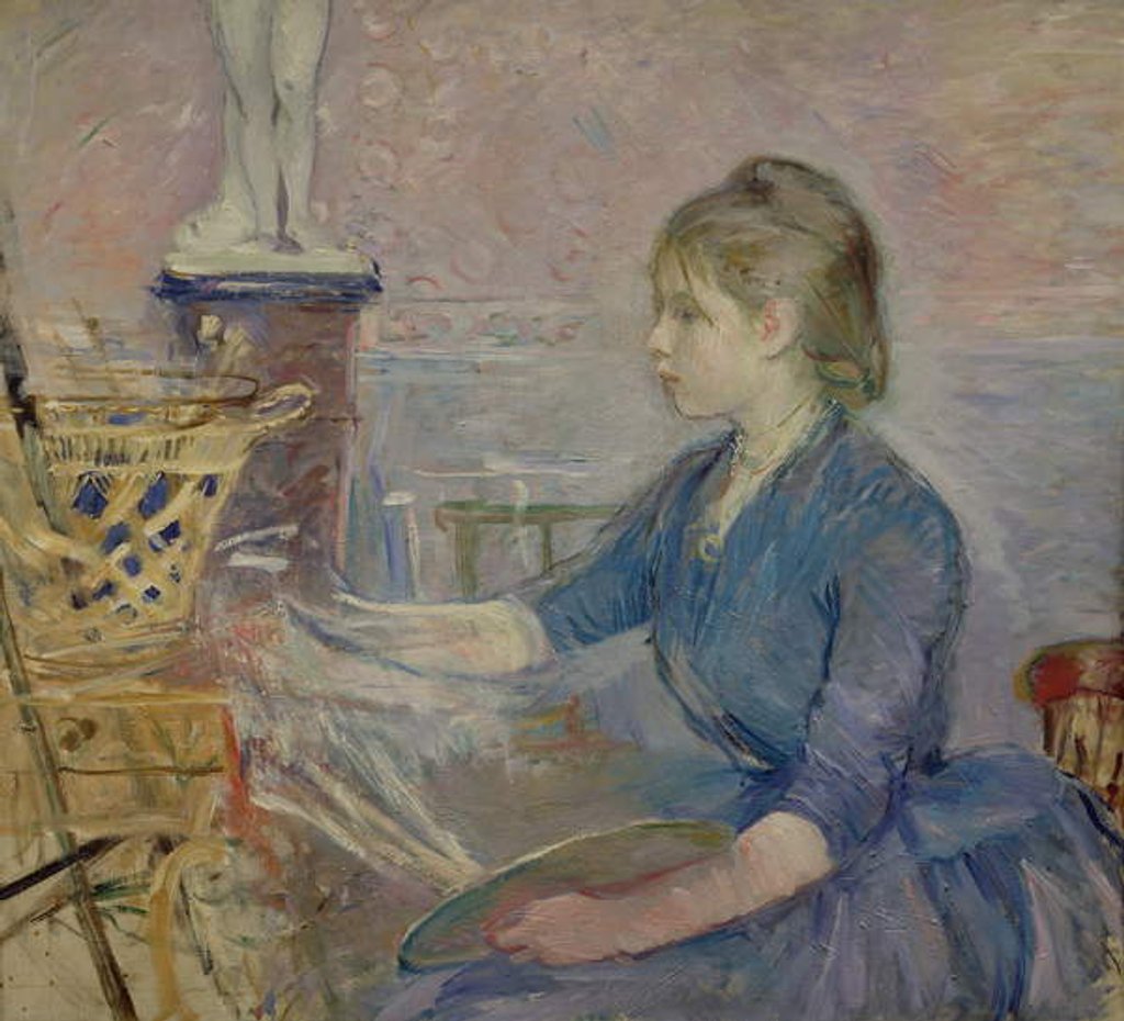 Detail of Paule Gobillard painting, 1887 by Berthe Morisot