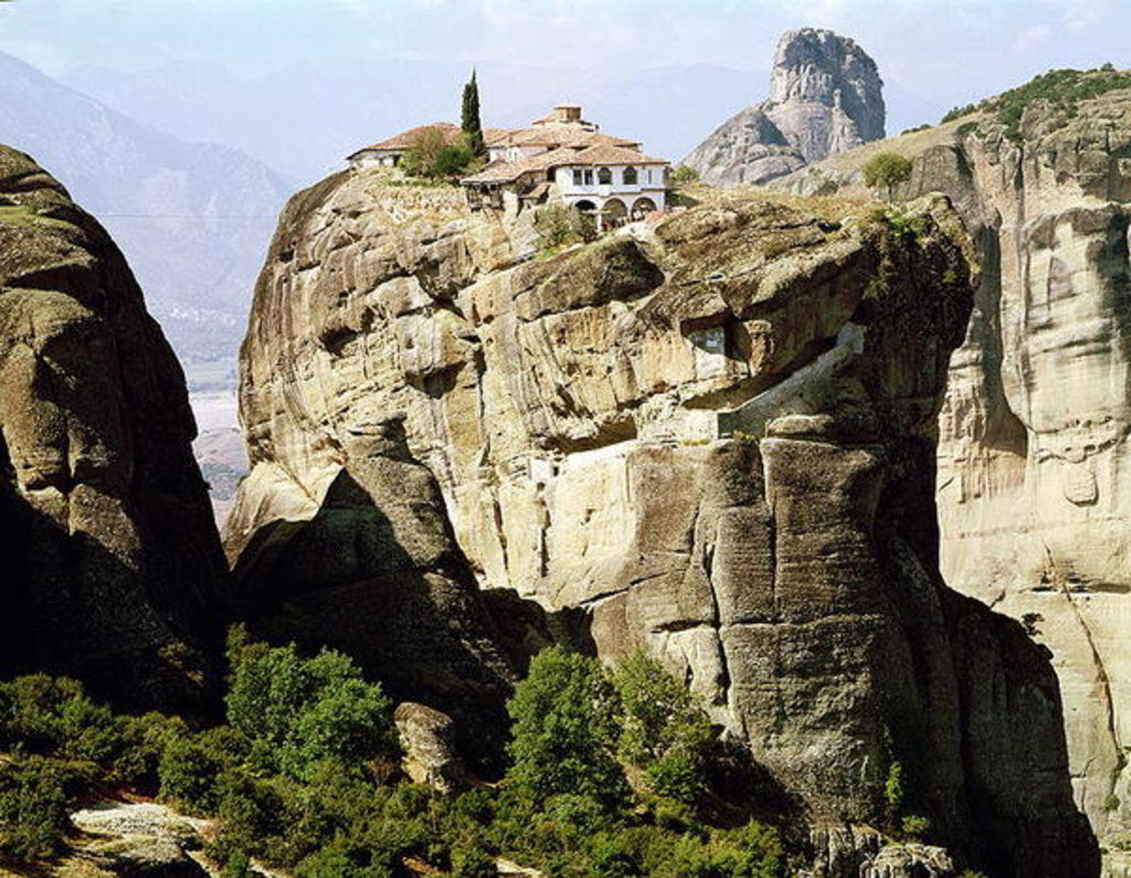 Detail of View of the Monastery of the Holy Trinity by Anonymous
