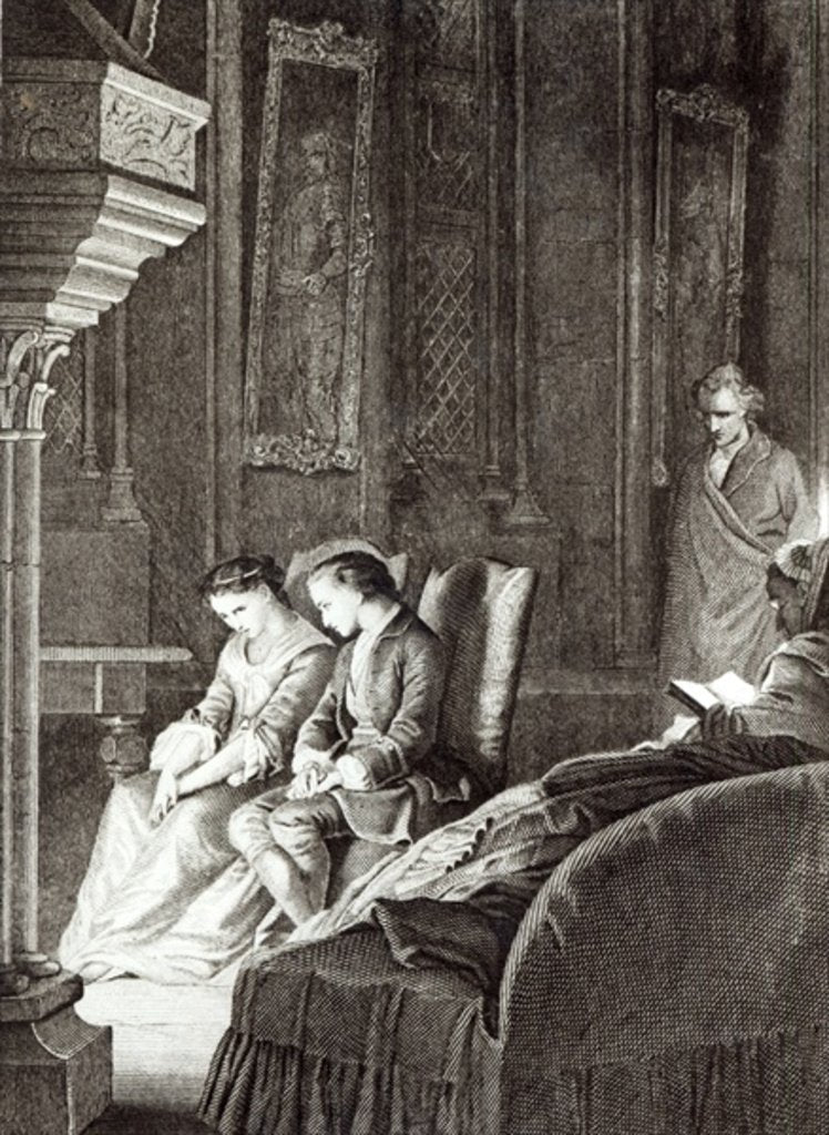 Detail of An Evening at Combourg by French School