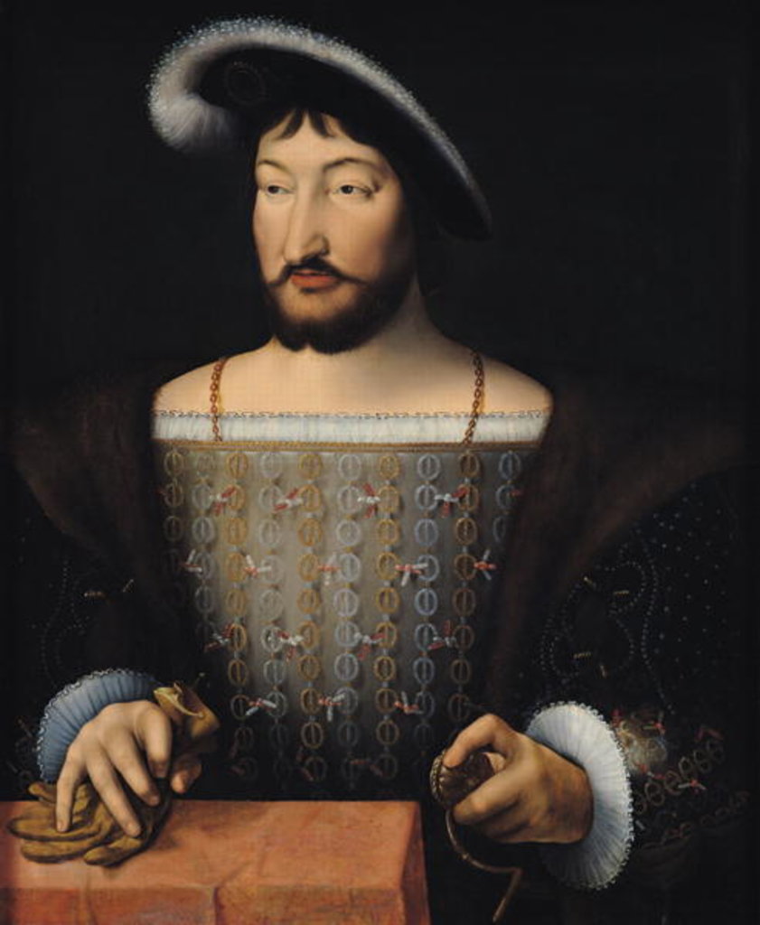 Detail of Francois I by Joos van Cleve