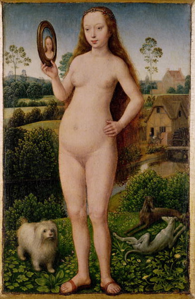 Detail of Vanity, central panel from the Triptych of Earthly Vanity and Divine Salvation, c.1485 by Hans Memling