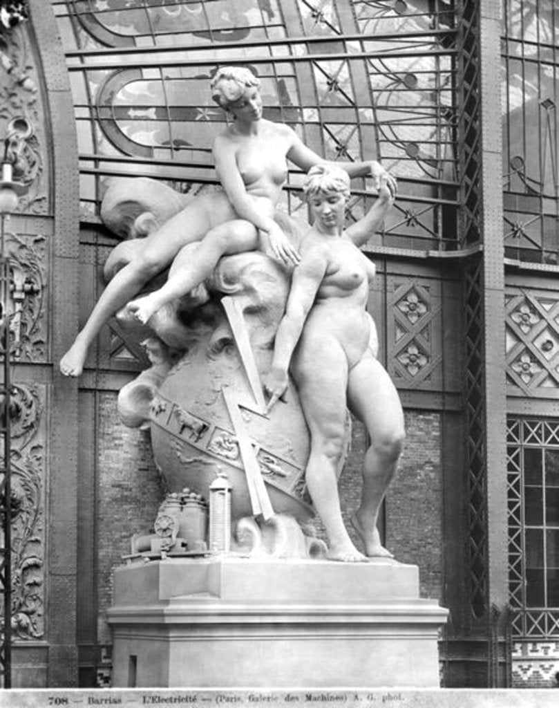 Detail of Electricity, c.1889 by Louis Ernest Barrias