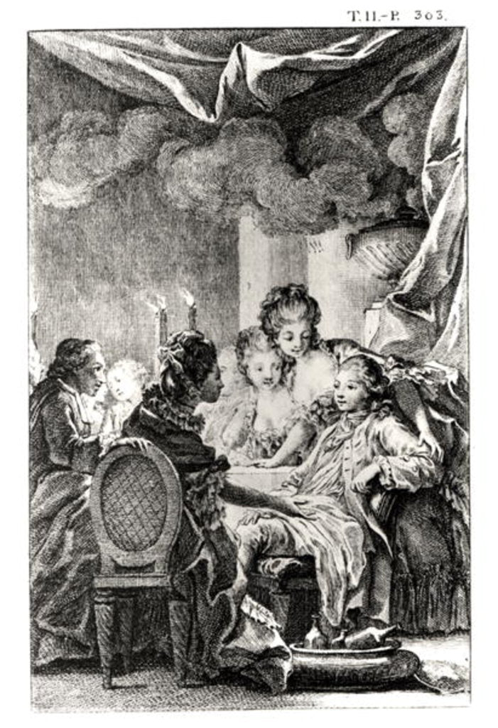 Detail of Scene from 'L'Ingenu' by Voltaire by Charles (after) Monnet