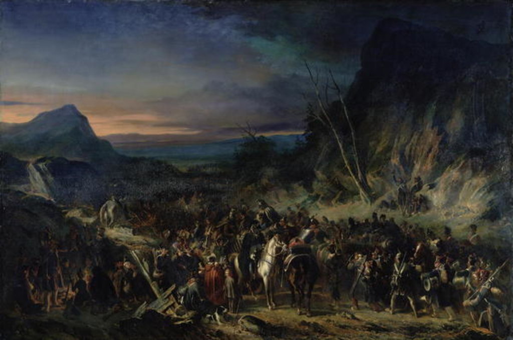 Detail of The Ravine, Campaign of 1809, 1843 by Nicolas Toussaint Charlet