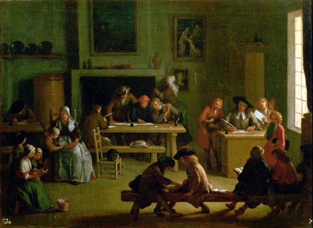 Detail of Interior of a Schoolroom by Michel-Ange Houasse