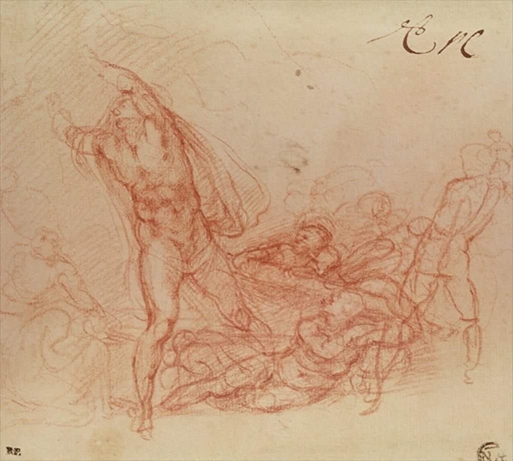 Detail of The Resurrection of Christ, c.1536-38 by Michelangelo Buonarroti