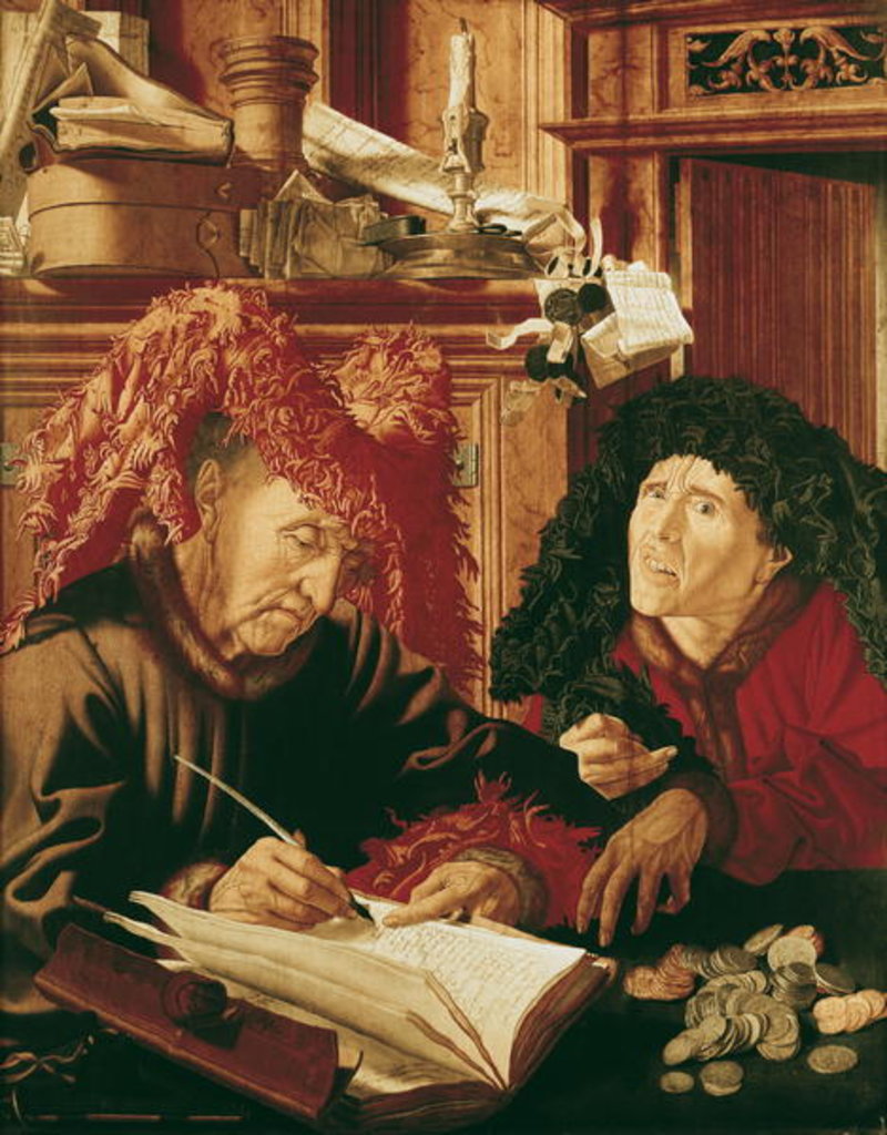 Detail of Two Tax Gatherers, c.1540 by Marinus van Reymerswaele
