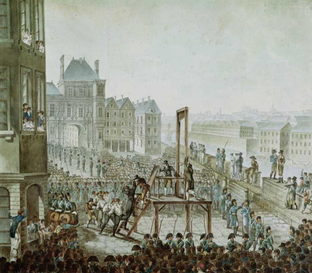 Detail of The Execution of Georges Cadoudal and his Accomplices, Place de Greve, 25th June 1804 by Armand de Polignac