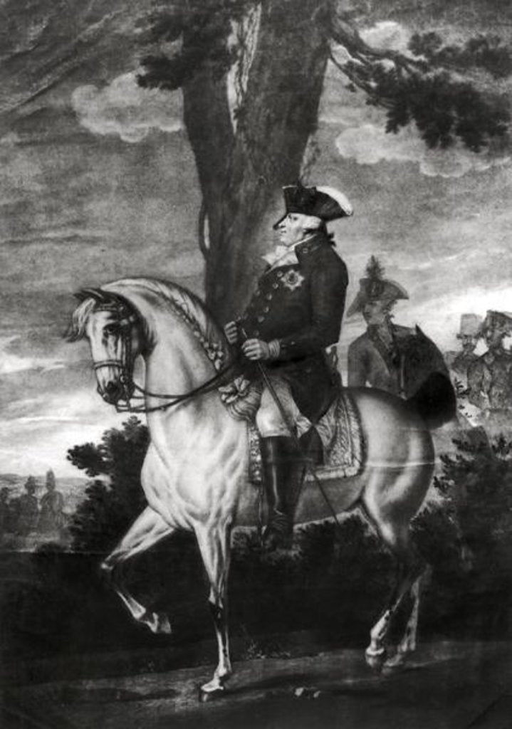 Detail of Equestrian Portrait of Frederick William II King of Prussia by Heinrich Sintzenich