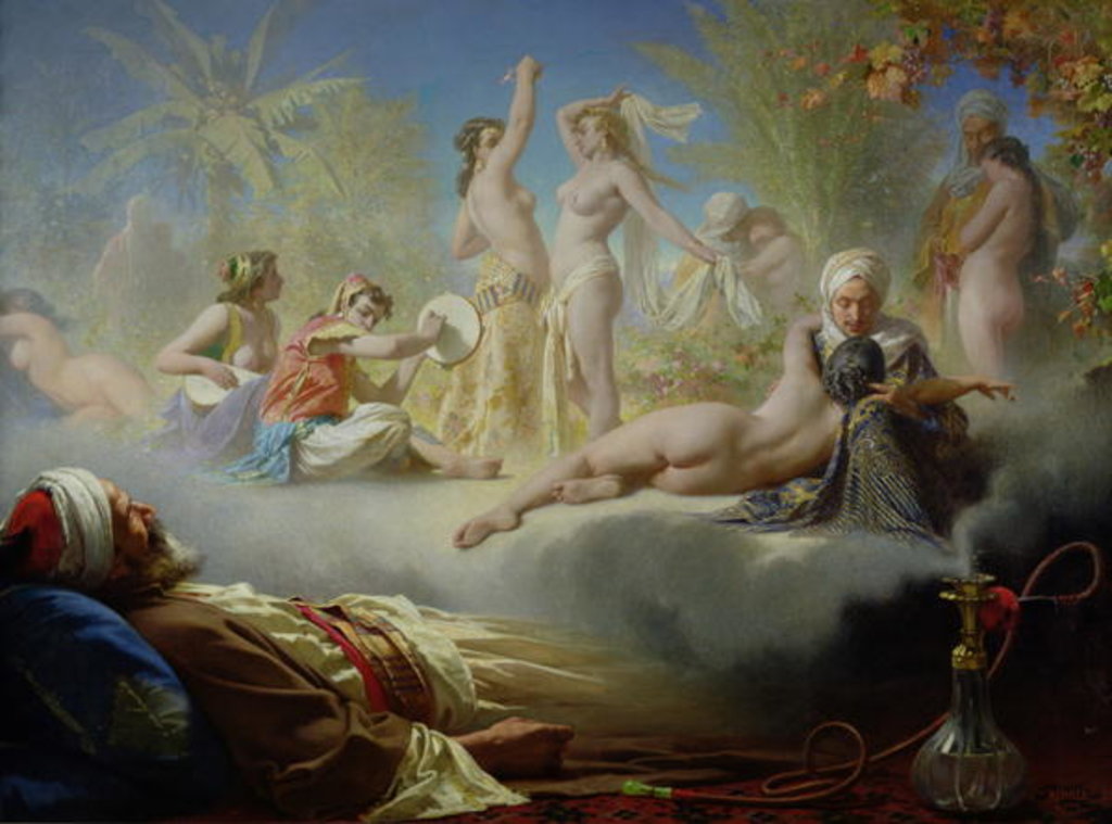 Detail of The Dream of the Believer, c.1870 by Achille Zo