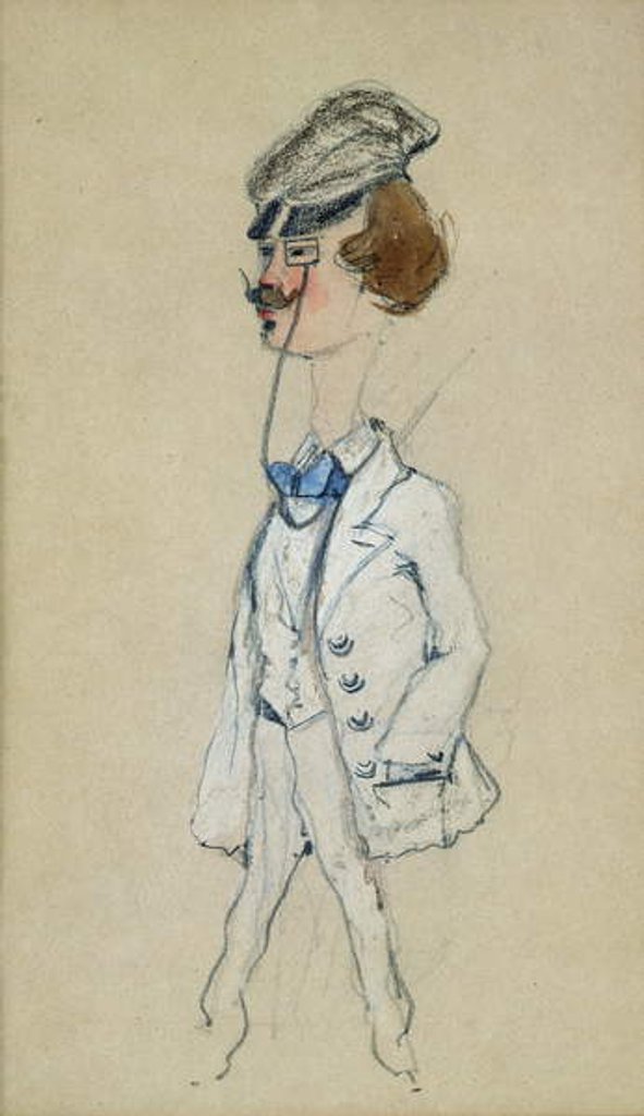 Detail of Young Man with a Monocle, 1857 by Claude Monet