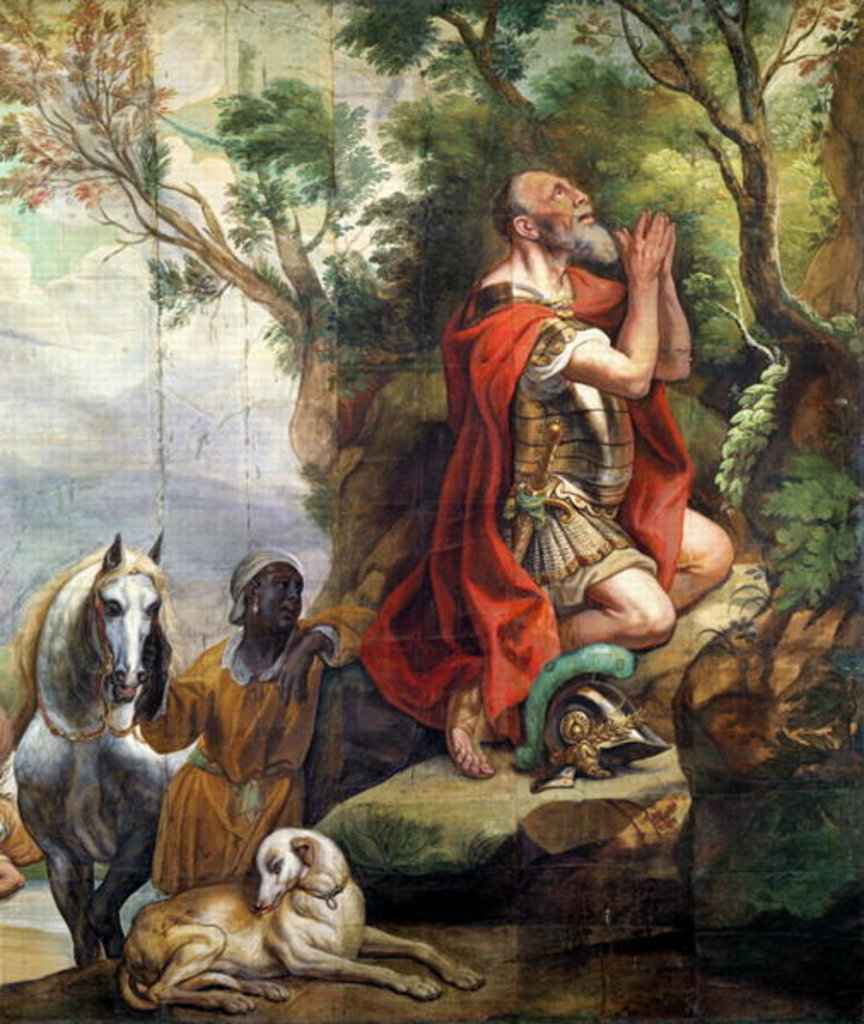 Detail of The Prayer of Gideon, cartoon for a tapestry by Jacob Jordaens