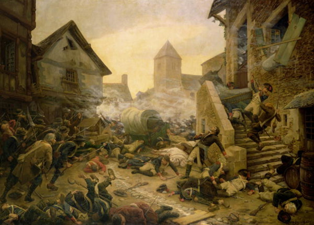 Detail of Combat at Cholet, or The Suicide of General Moulin in 1794, 1900 by Jules Benoit-Levy