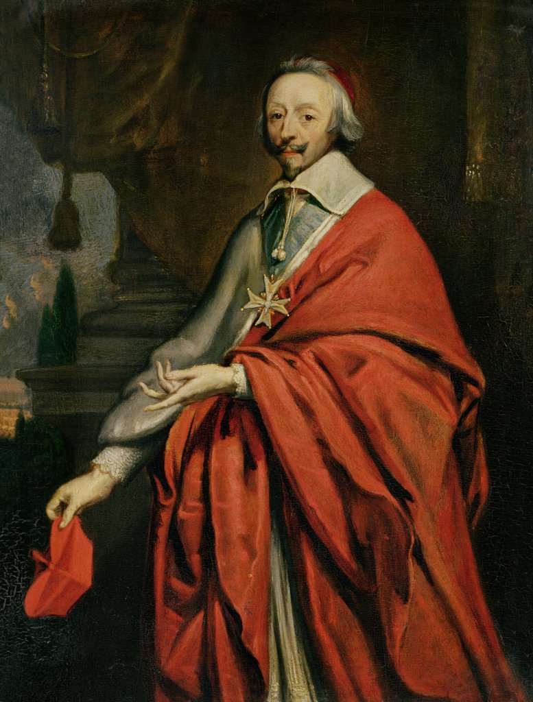 Detail of Portrait of Cardinal de Richelieu by Philippe de Champaigne