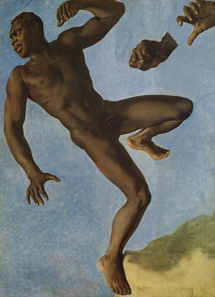Detail of Study of a Nude Negro, 1838 by Theodore Chasseriau