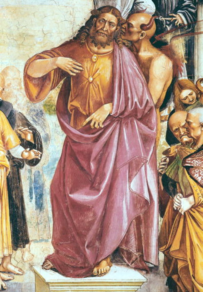Detail of The Preaching of the Antichrist by Luca Signorelli