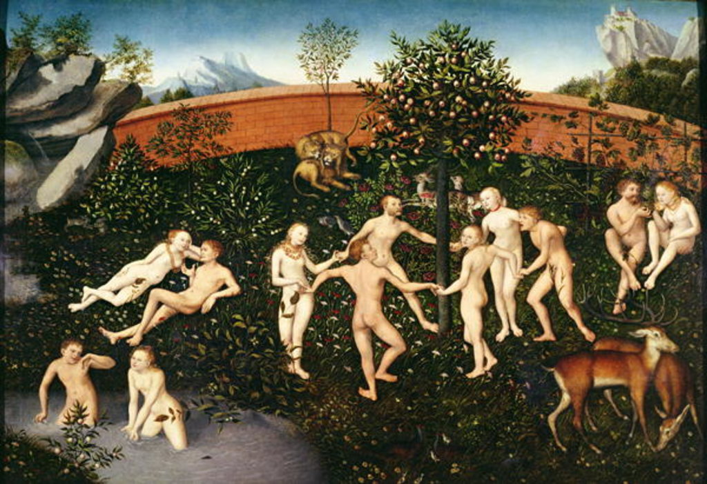 Detail of The Golden Age, 1530 by Lucas the Elder Cranach