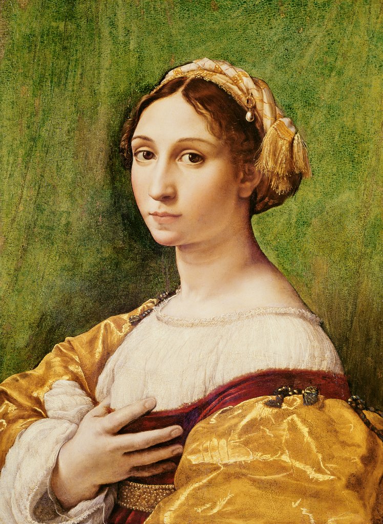 Detail of Portrait of a Young Girl by Raphael