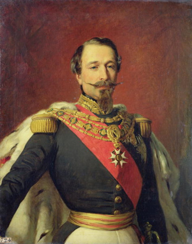 Detail of Portrait of Emperor Louis Napoleon III by Auguste Boulard