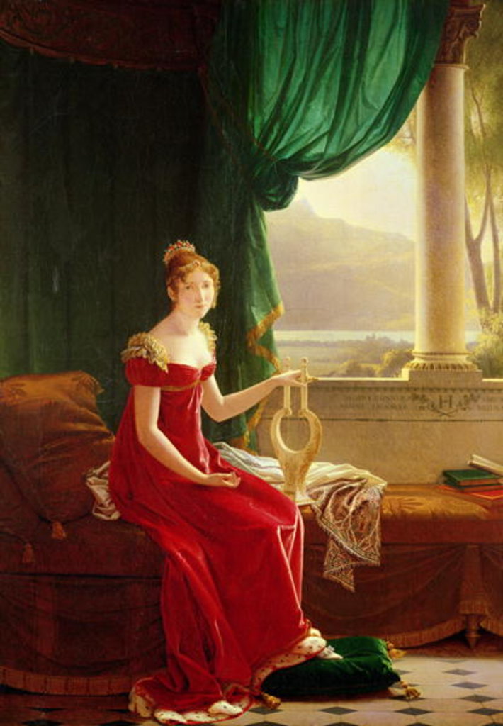 Detail of Hortense de Beauharnais by Francois Richard Fleury