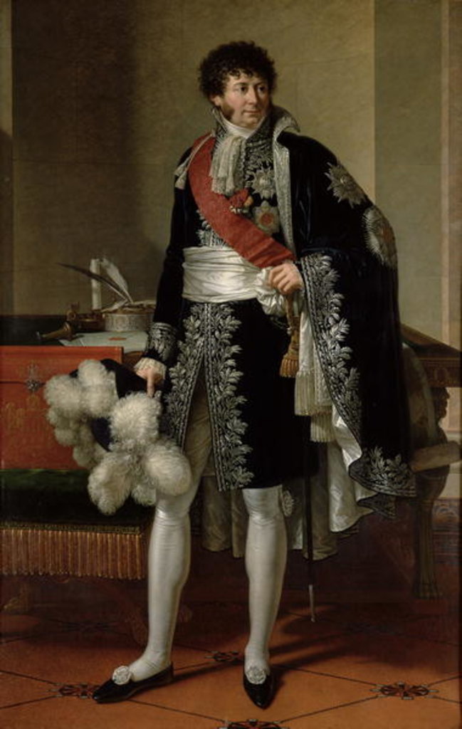 Detail of Henri-Jacques-Guillaume Clarke, Duc de Feltre by Francois Xavier Fabre