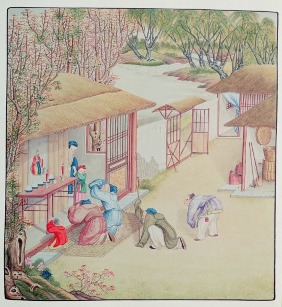 Detail of Devotion Scene by School Chinese