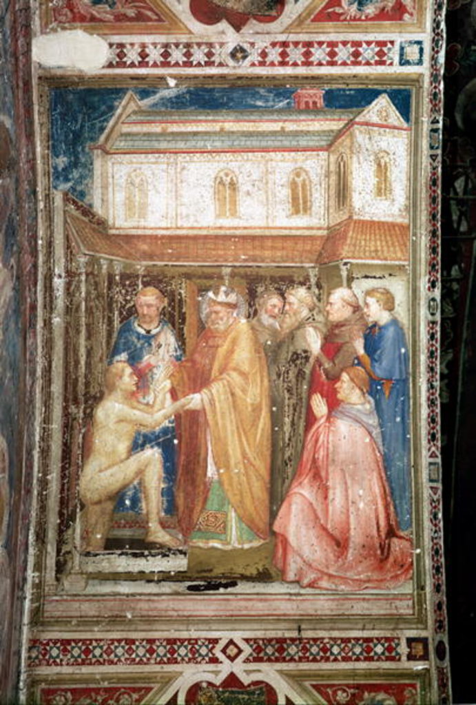 Detail of The Miracle of St. Stanislas from the Lower Church, c.1340 by Puccio and Stefano F. Capanna