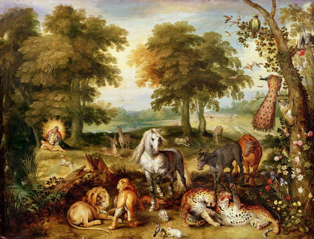 Detail of Terrestrial Paradise by Jan the Elder Brueghel
