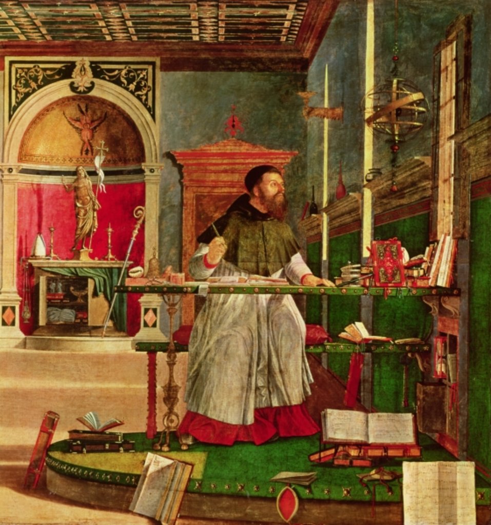 Detail of Vision of St. Augustine, 1502-08 by Vittore Carpaccio