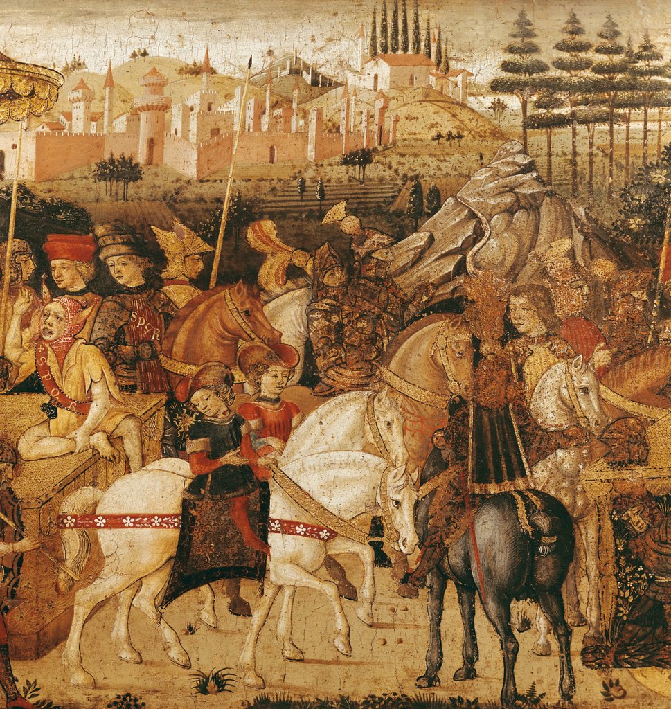 Detail of The Triumph of Julius Caesar by Paolo Uccello