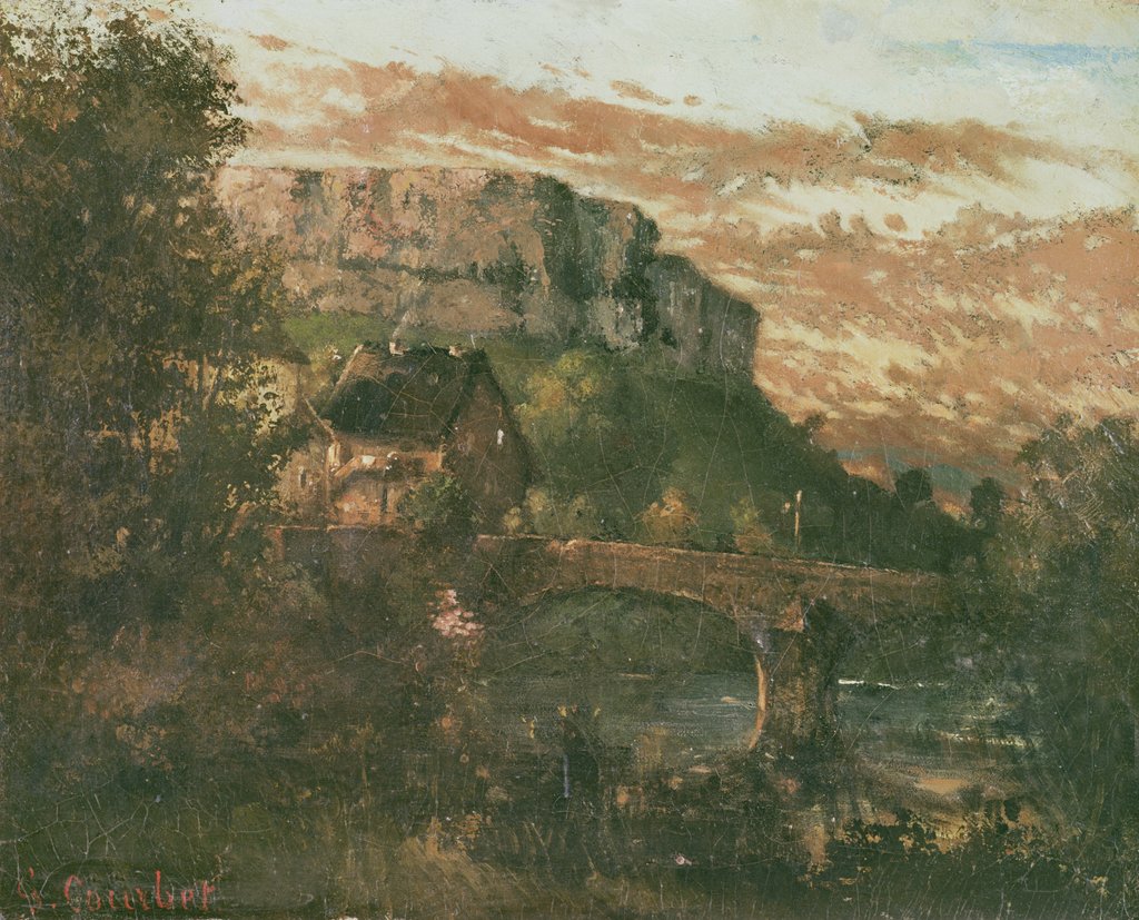 Detail of The Bridge at Nahin, 1868 by Gustave Courbet