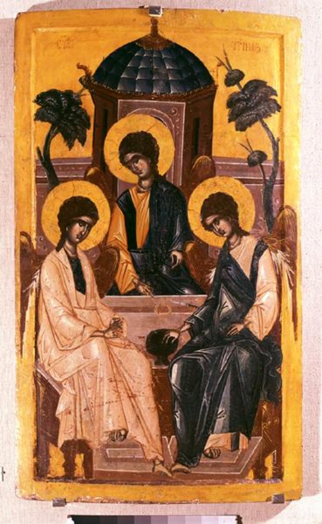 Detail of The Holy Trinity by Serbian School