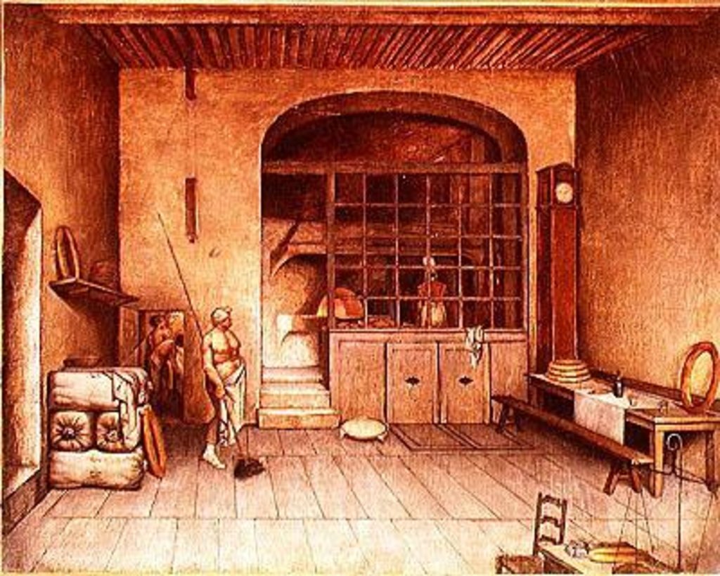 Detail of The Jules Blanc Bakery in Grenoble by French School