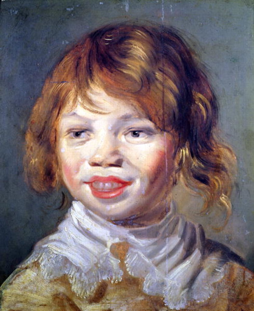 Detail of The Laughing Child by Frans Hals