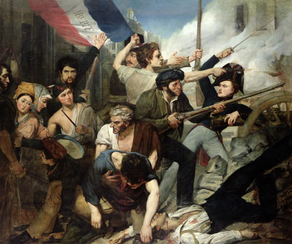 Detail of Scene of the 1830 Revolution by Philibert Rouviere