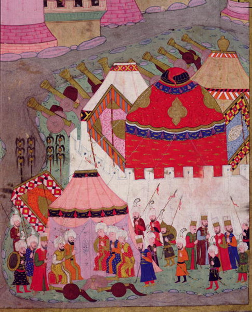Detail of TSM H.1524 Siege of Vienna by Suleyman I the Magnificent, in 1529 by Islamic School