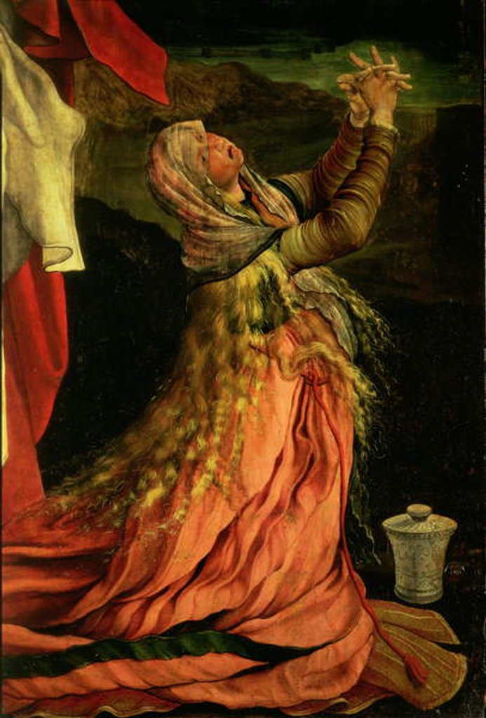 Detail of Mary Magdalene by Matthias Grunewald