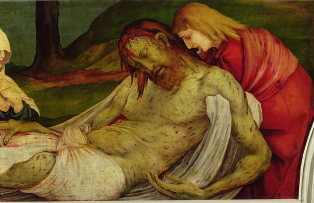 Detail of The Entombment from the Isenheim Altarpiece, c.1512-16 by Matthias Grunewald