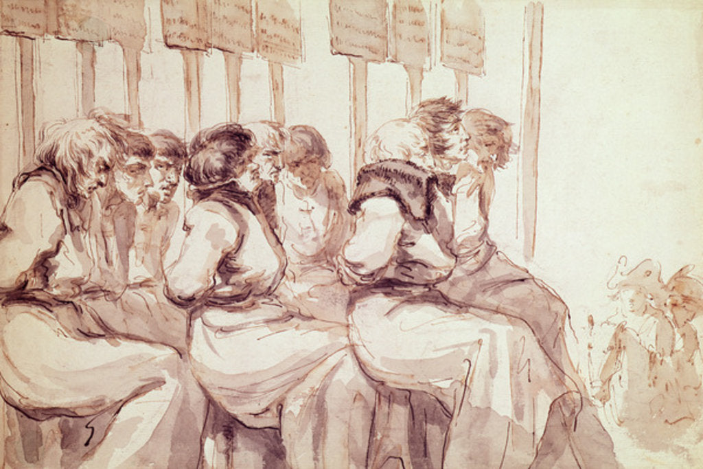 Detail of Members of the revolutionary committee of the Red Bonnet faction, late 18th century by Dominique Vivant Denon