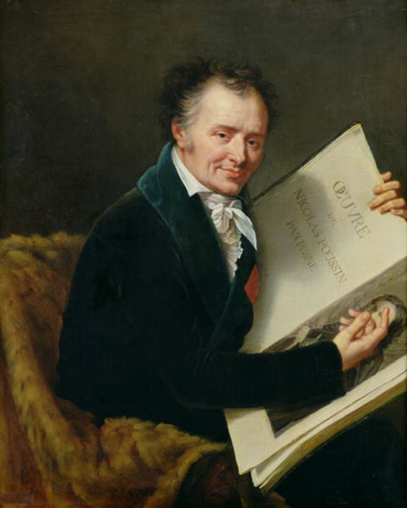 Detail of Portrait of Dominique Vivant Baron Denon, 1808 by Robert Lefevre