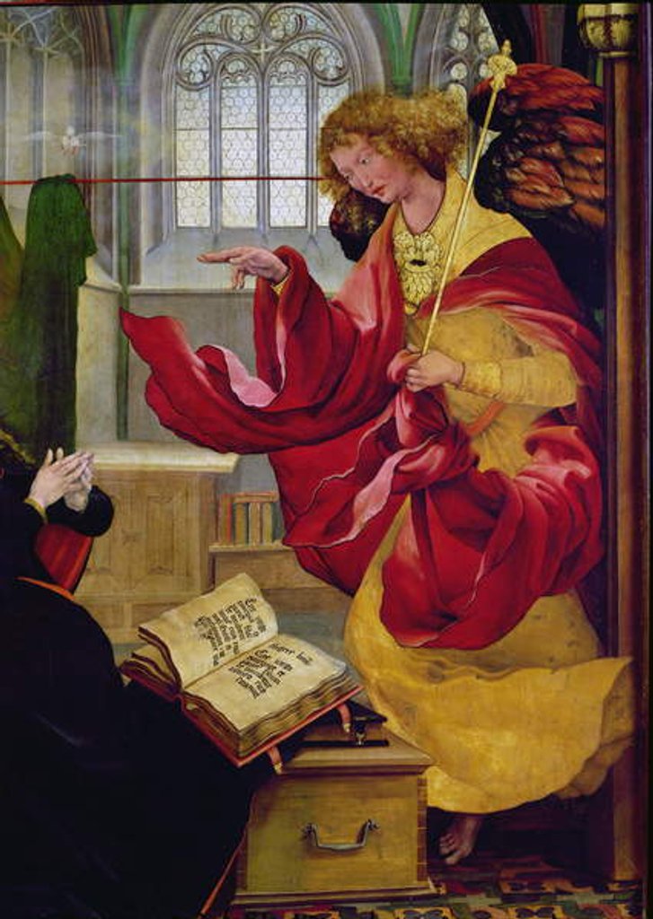 Detail of Archangel Gabriel by Matthias Grunewald
