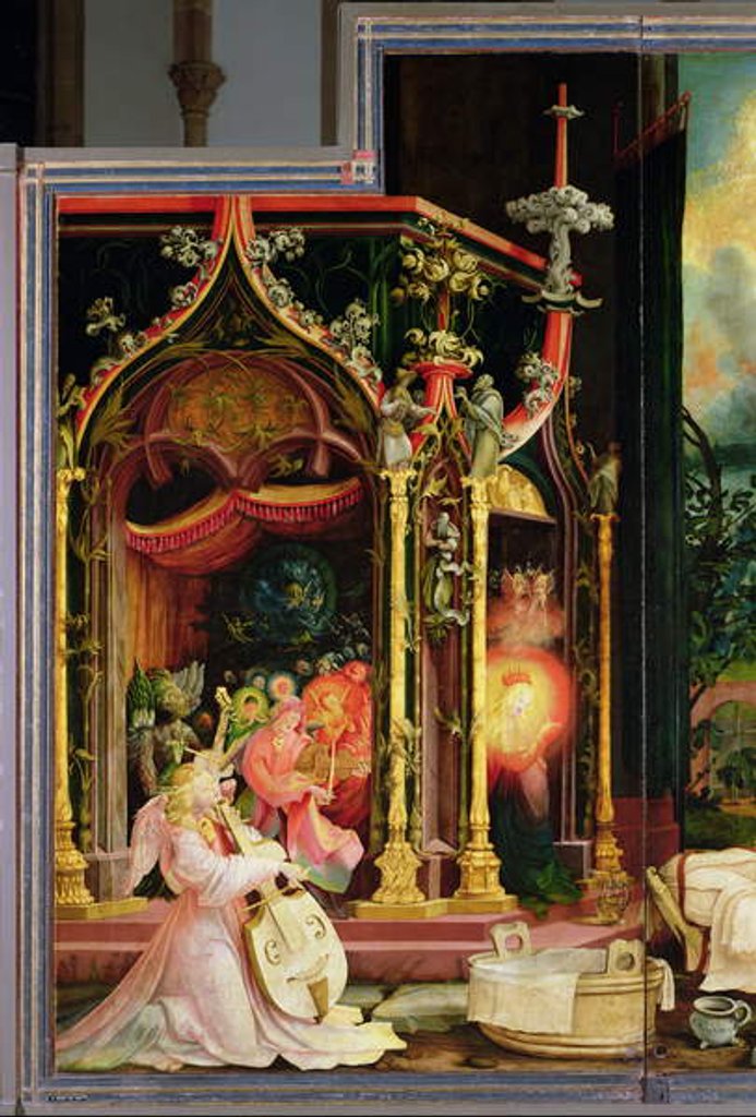 Detail of Concert of Angels from the Isenheim Altarpiece, c.1512-16 by Matthias Grunewald