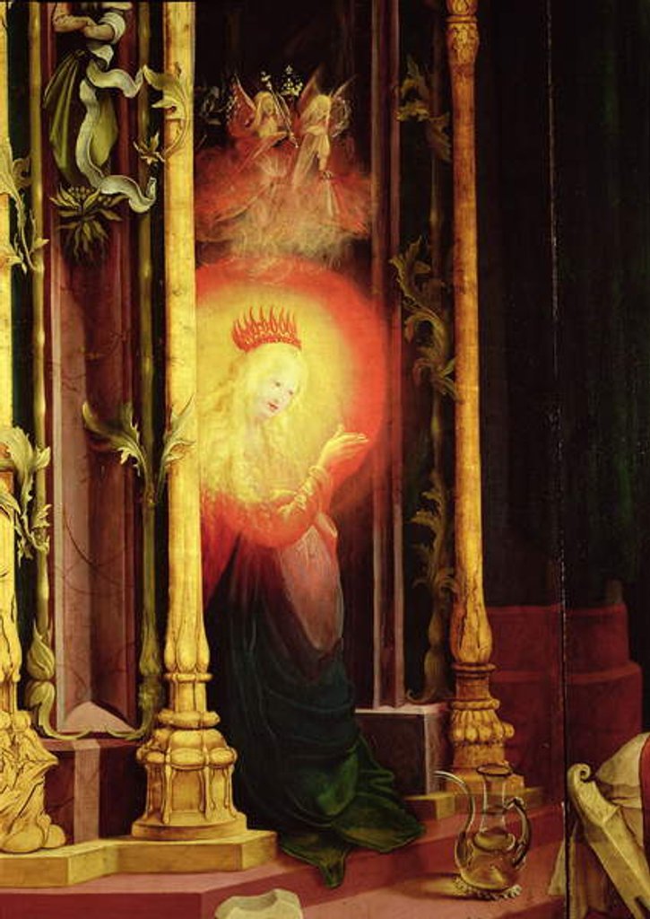 Detail of The Virgin Illuminated by Matthias Grunewald