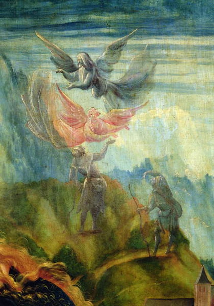 Detail of Annunciation to the Shepherds by Matthias Grunewald