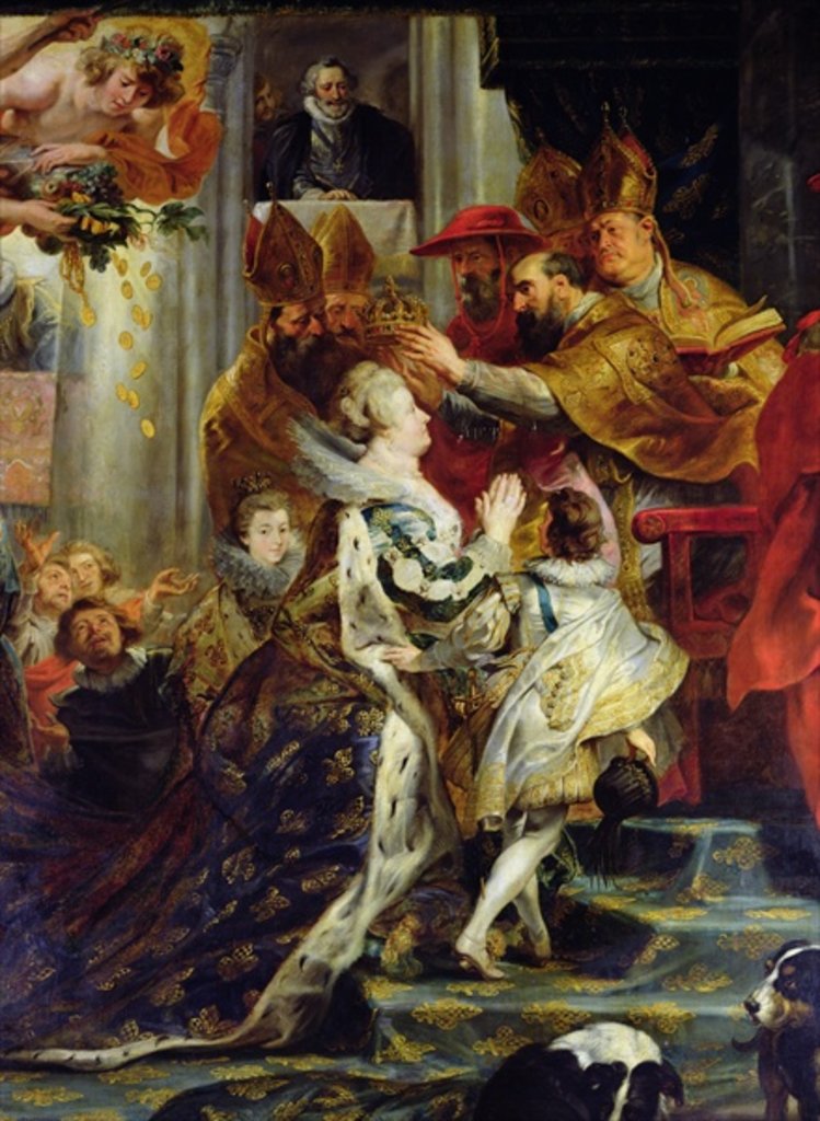 Detail of The Medici Cycle: The Coronation of Marie de Medici at St. Denis, 13th May 1610 by Peter Paul Rubens