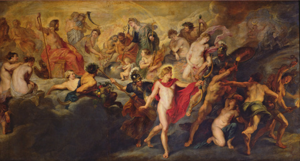 Detail of The Medici Cycle: Council of the Gods for the Spanish Marriage, 1621-25 by Peter Paul Rubens