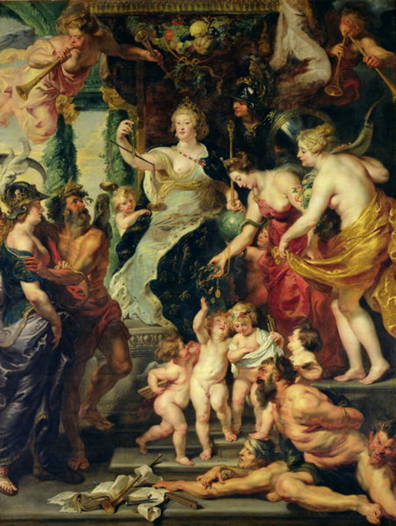 Detail of The Felicity of the Regency, 1621-25 by Peter Paul Rubens