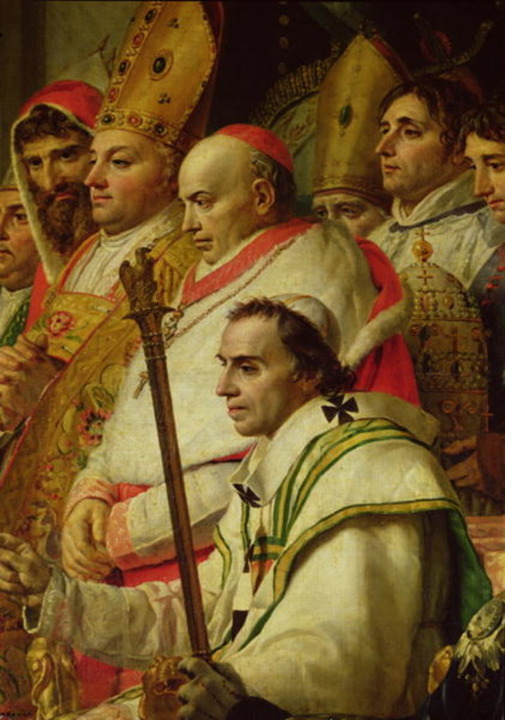 Detail of The Consecration of the Emperor Napoleon and the Coronation of the Empress Josephine by Pope Pius VII 2nd December 1804, 1807 by Jacques Louis David