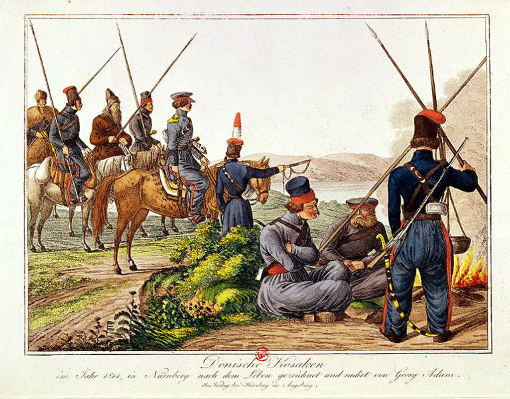 Detail of Don Cossacks in 1814 by Austrian School