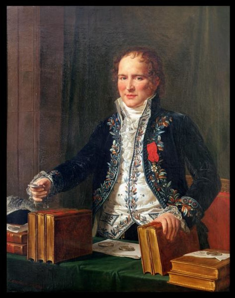 Detail of Portrait of Antoine Francois de Fourcroy by Anicet-Charles Lemonnier